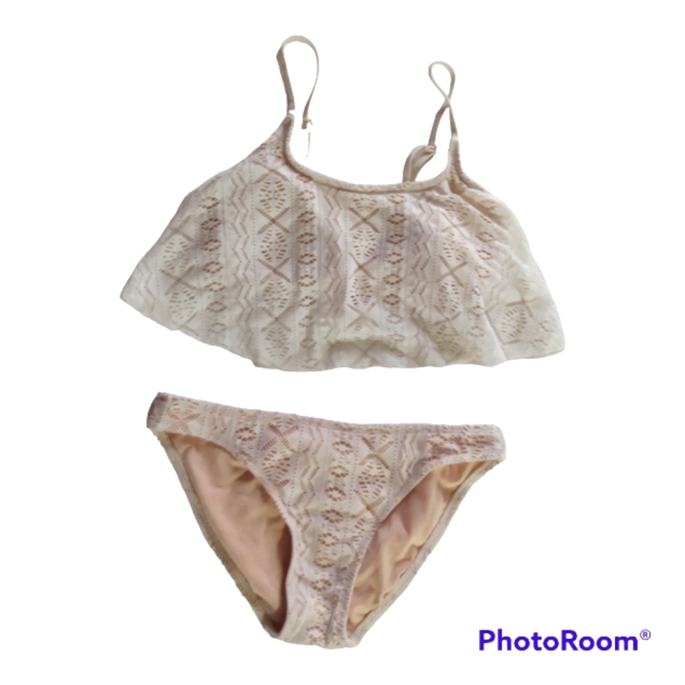 Woman's Laced Two Piece Swim Suit Xhilaration Size M